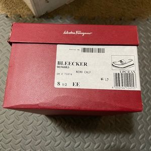 Salvatore Ferragamo Bleecker US Mens 8.5 EE Nero Calf New in Box